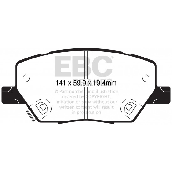 Klocki EBC Brakes Greenstuff - Fiat 500X przód