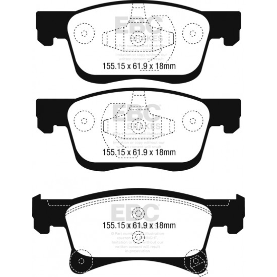 Klocki EBC Brakes Yellowstuff DP42242R