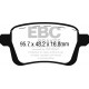 Klocki EBC Brakes Greenstuff - Fiat 500L tył