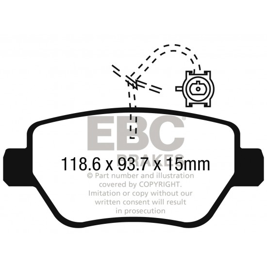 Klocki EBC Brakes Yellowstuff DP42258R