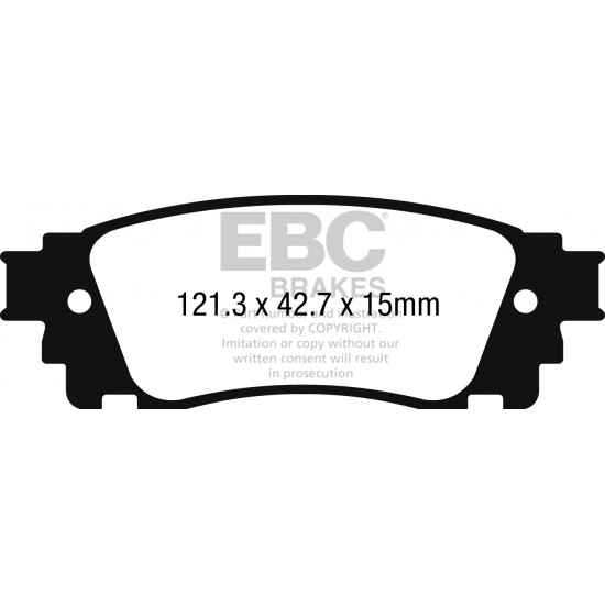 Klocki EBC Brakes Ultimax2 - Lexus NX (AZ10) tył