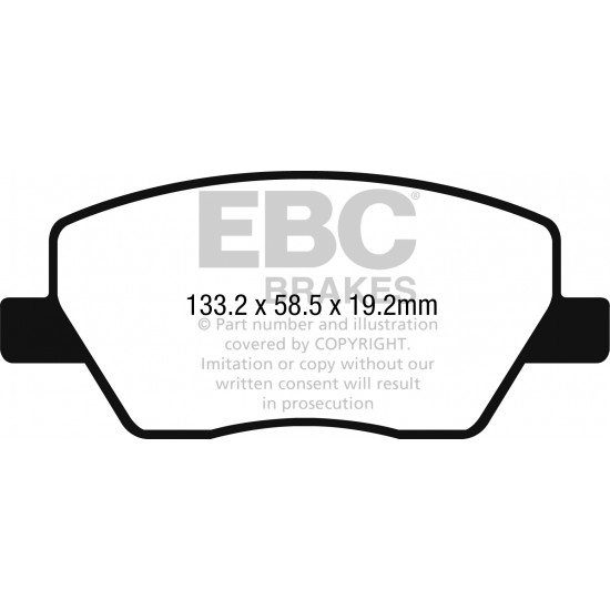 Klocki EBC Brakes Ultimax2 - Fiat Tipo 2 przód