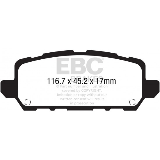 Klocki EBC Brakes Yellowstuff - Honda HR-V tył