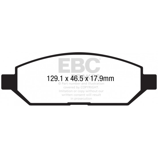 Klocki EBC Brakes Ultimax2 - Opel Karl przód