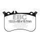 Klocki EBC Brakes Greenstuff 6000 Series 4x4 - Mercedes CLA 45 AMG (C117) przód