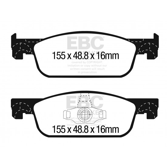 Klocki EBC Brakes Yellowstuff DP42312R