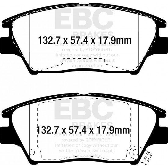 Klocki EBC Brakes Ultimax2 DPX2313