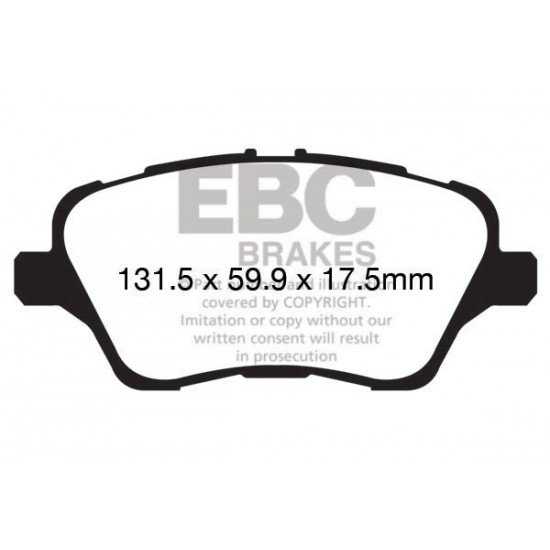 Klocki EBC Brakes Ultimax2 - Ford B-Max przód