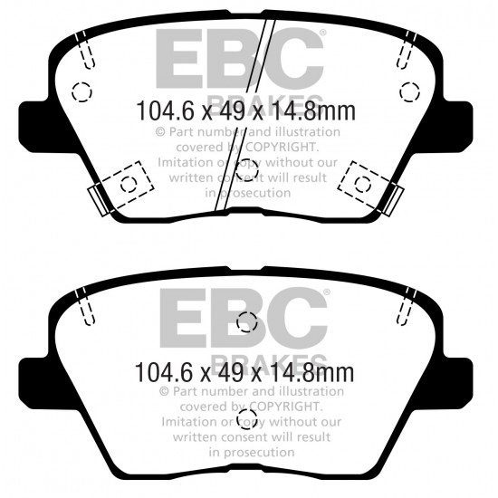 Klocki EBC Brakes Yellowstuff DP42363R