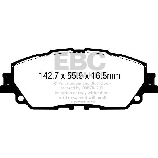 Klocki EBC Brakes Greenstuff 6000 Series 4x4 DP62378