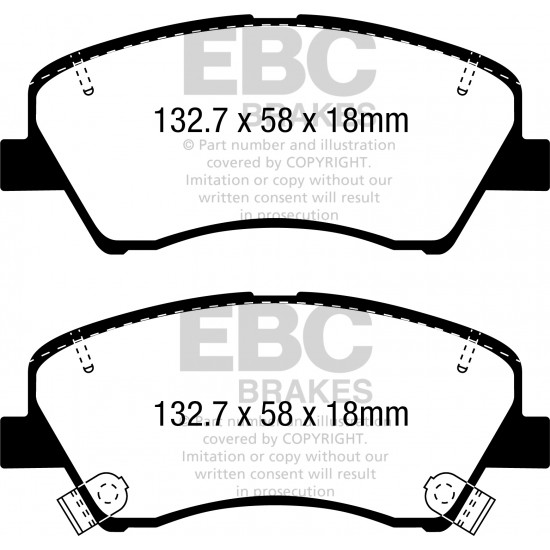 Klocki EBC Brakes Ultimax2 DPX2381