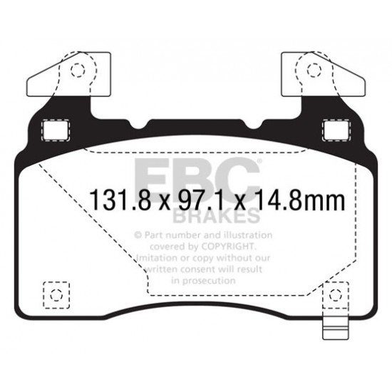 Klocki EBC Brakes Yellowstuff DP43028R