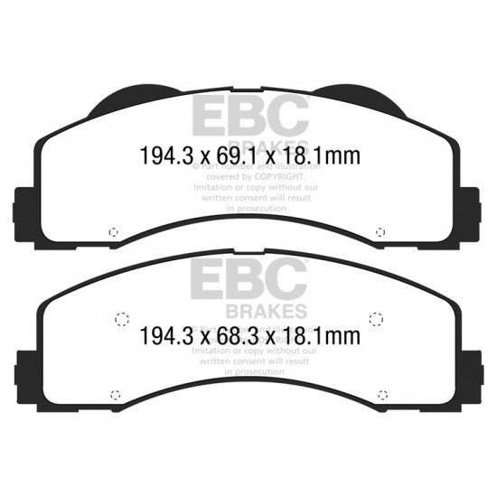 Klocki EBC Brakes Greenstuff 6000 Series 4x4 DP63034