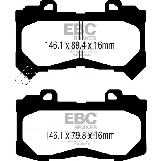 Klocki EBC Brakes Yellowstuff DP43044R