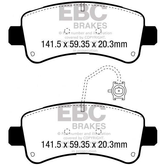 Klocki EBC Brakes Ultimax2 DPX3060